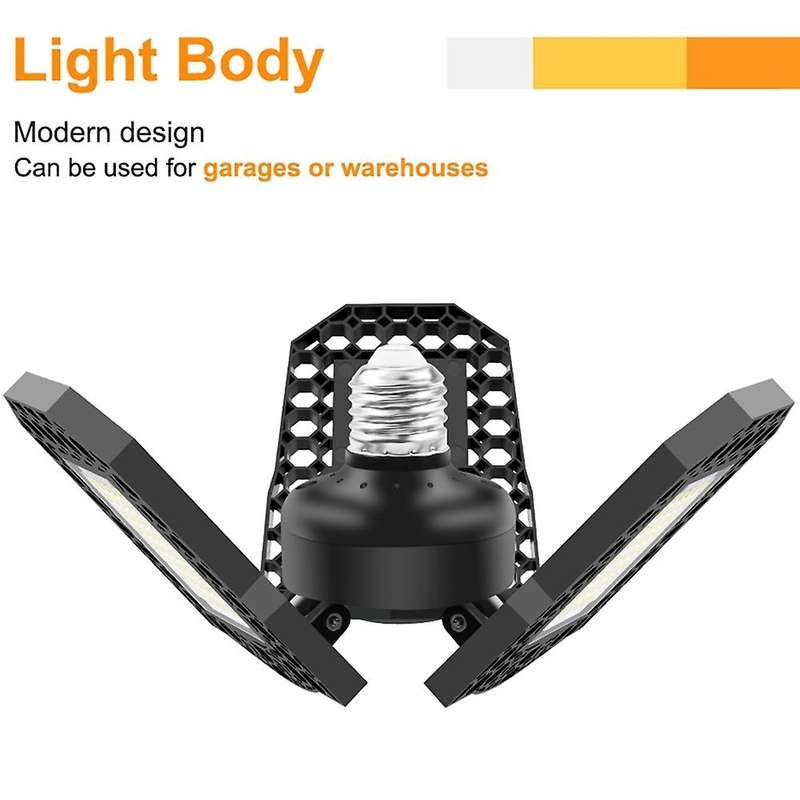 Led Garage Lamp 80w Deformable Light for Workshop Lamp(cold White)