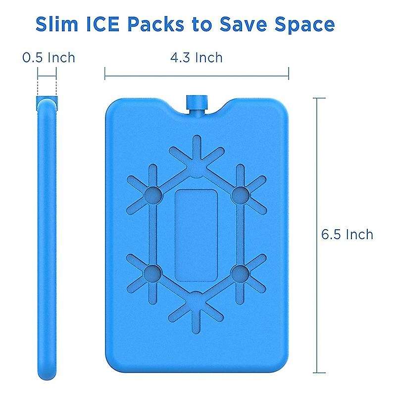 Ice Packs for Lunch Box - Long-lasting Cool Packs for Coolers, 8pack