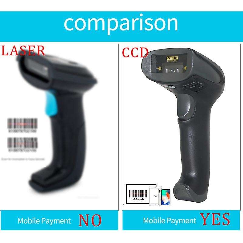 Netum F20 Handheld Wired Ccd Barcode Scanner Portable 32bit