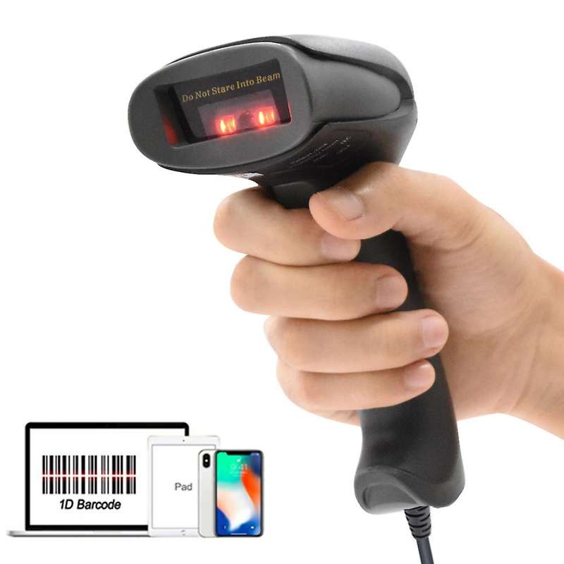 Netum F20 Handheld Wired Ccd Barcode Scanner Portable 32bit