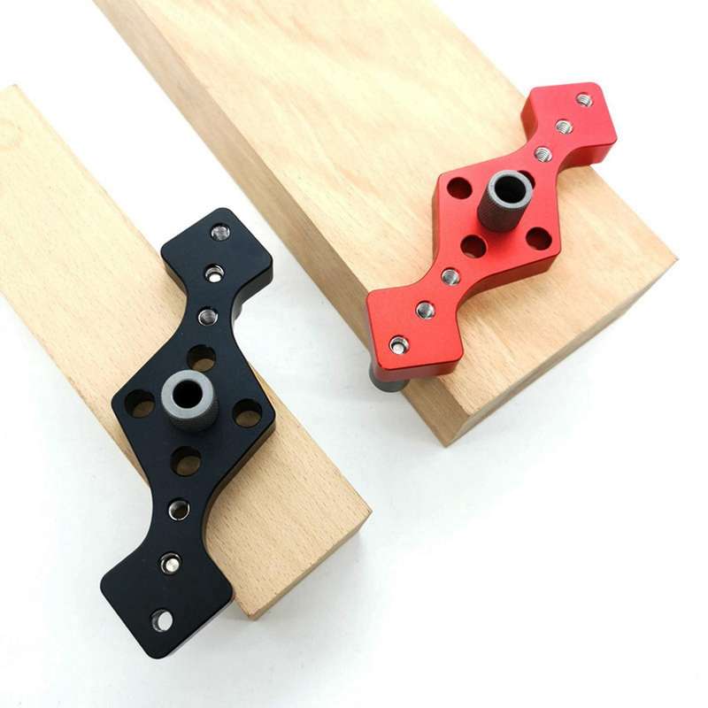 Vertical Pocket Hole Fixture, Positioning Pin Drilling Guide Black