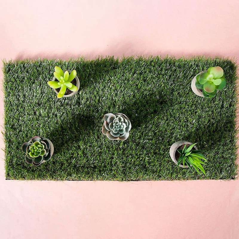 4pcs Artificial Garden Grass,12x12in Miniature Ornament Diy Grass