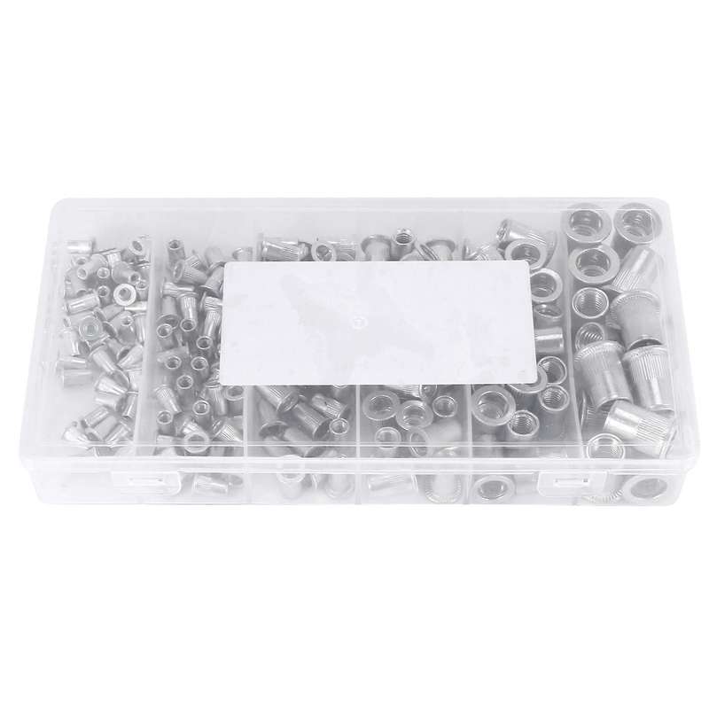 190pcs Aluminum Alloy M3 M4 M5 M6 M8 M10 Rivet Nut Alumium Rivnut Set