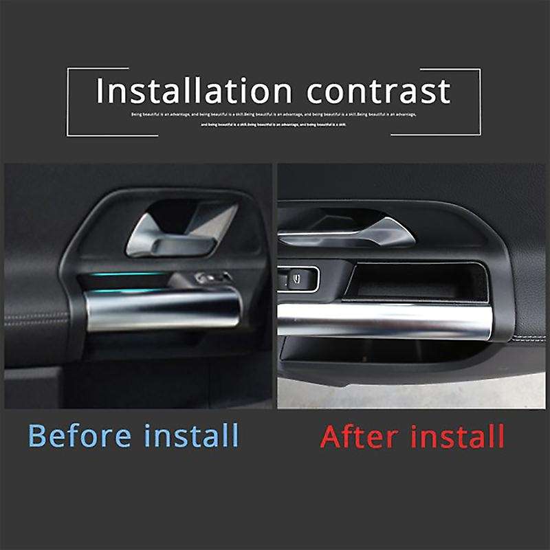 4pcs Front and Rear Door Handle Storage Box for Benz B Glb Class 2020