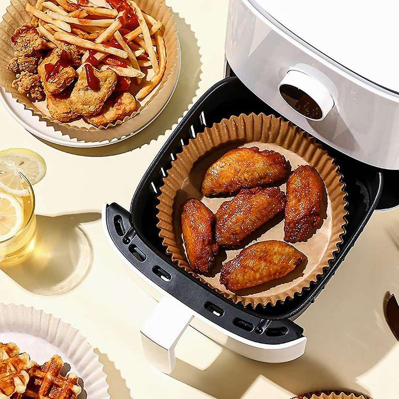 100 Pieces Air Fryer Paper,for Baking In A Microwave Frying Pan,etc