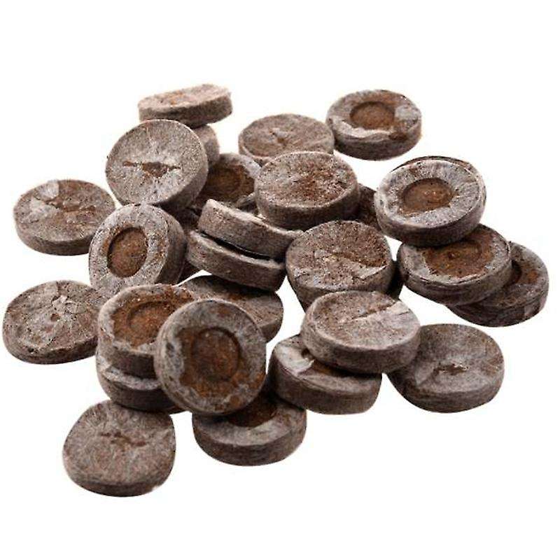 100pcs Plant Starting Soil Block Jiffy Seedling Plugs Garden Nursery