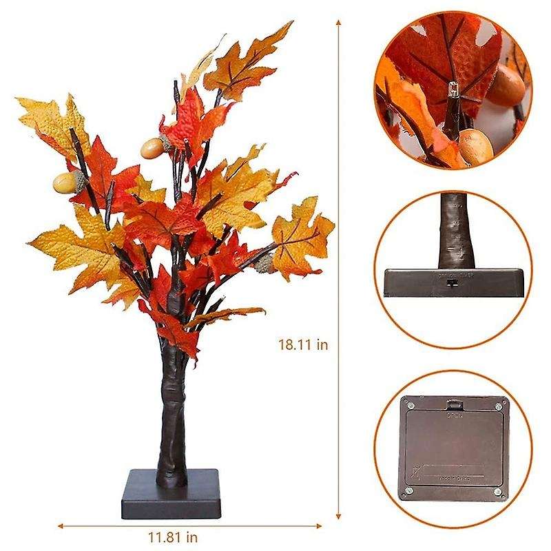 Tabletop Lighted Maple Tree Battery Operated, Table Decoration Lights