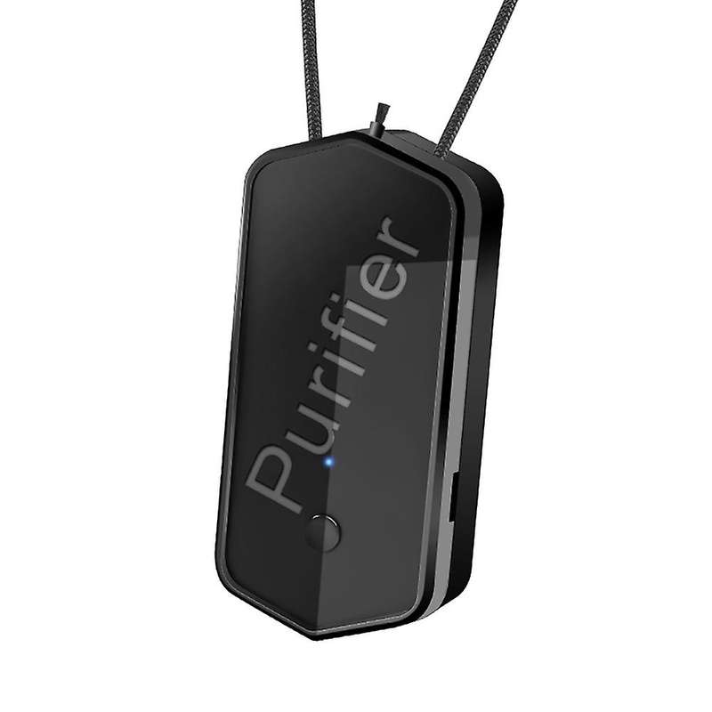 Air Purifier Necklace Air Freshener 100 Million Negative Ions Black