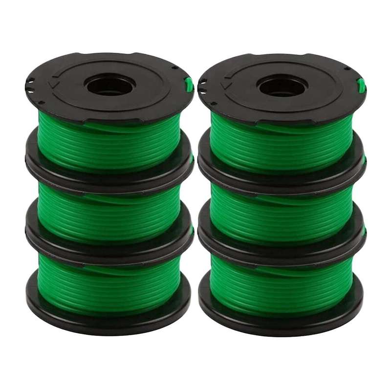 6 Pcs Thread Spools for Black and Grass Trimmer, 5.9m, Diameter 2mm