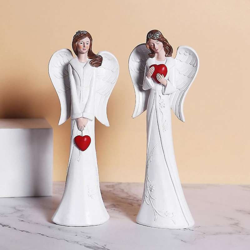 Home Modern Resin Angel Statue Character Home Decor Nordic- C