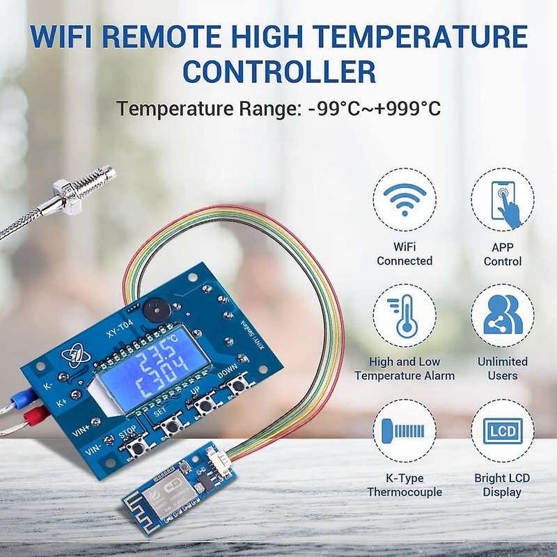12v Dc Digital Temperature Controller, Wifi App Control High