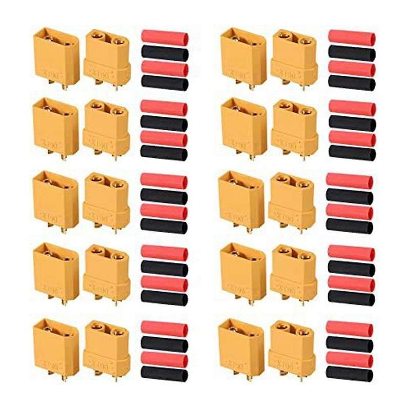 10 Pairs Xt90 Female and Male Connectors for Rc Car/boat/lipo Battery