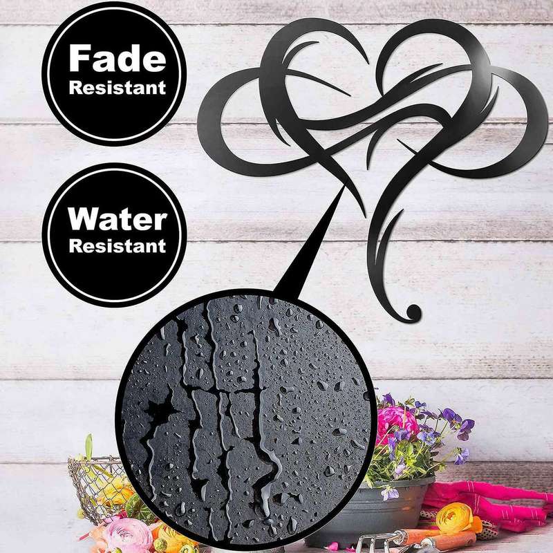 Infinity Heart Metal Art Wall Decor Unique Infinity Love Sign,38cm