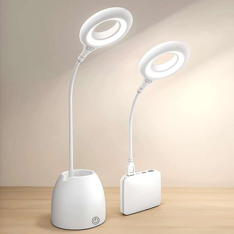 Led Desk Lamp, Study Lamp for Kids, with Pen Holder, Reading Light