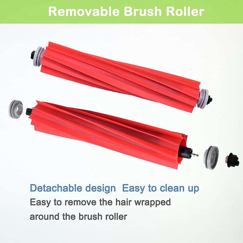 3 Pcs Replacement Parts Roller Brushes Compatible for Xiaomi Mi