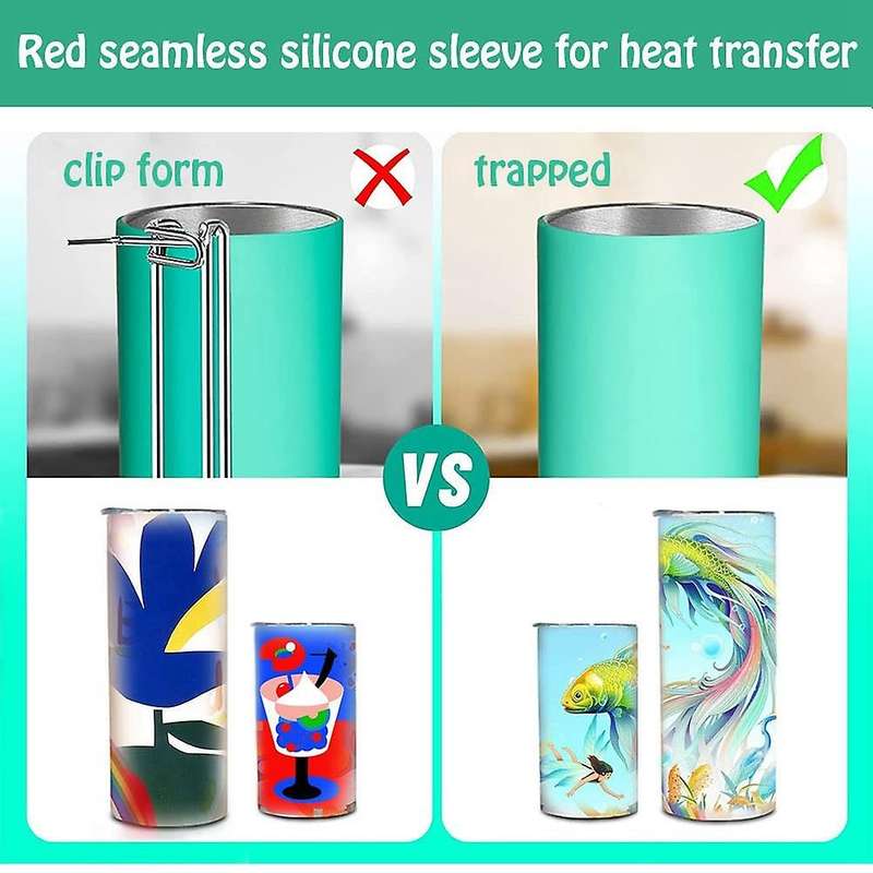Sublimation Glass Silicone Sleeves, 20oz Tumbler Heat Press Machine