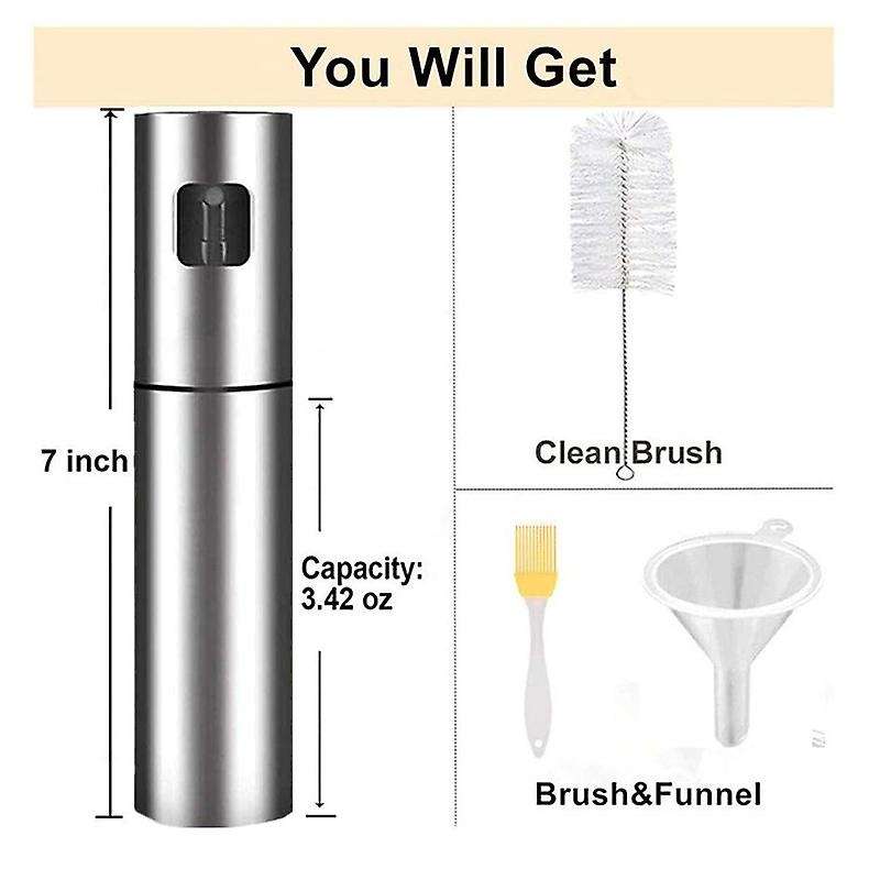 Upgraded Olive Oil Sprayer,stainless Steel Oil Dispenser Spray Bottle