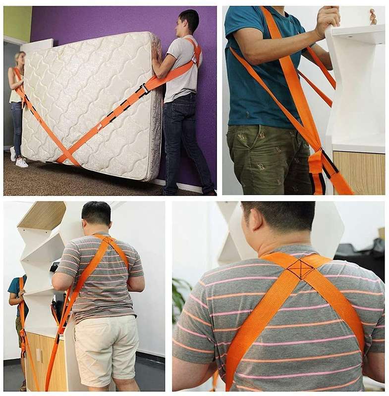 250kg Forearm Forklift Lifting and Moving Straps Furniture Transport