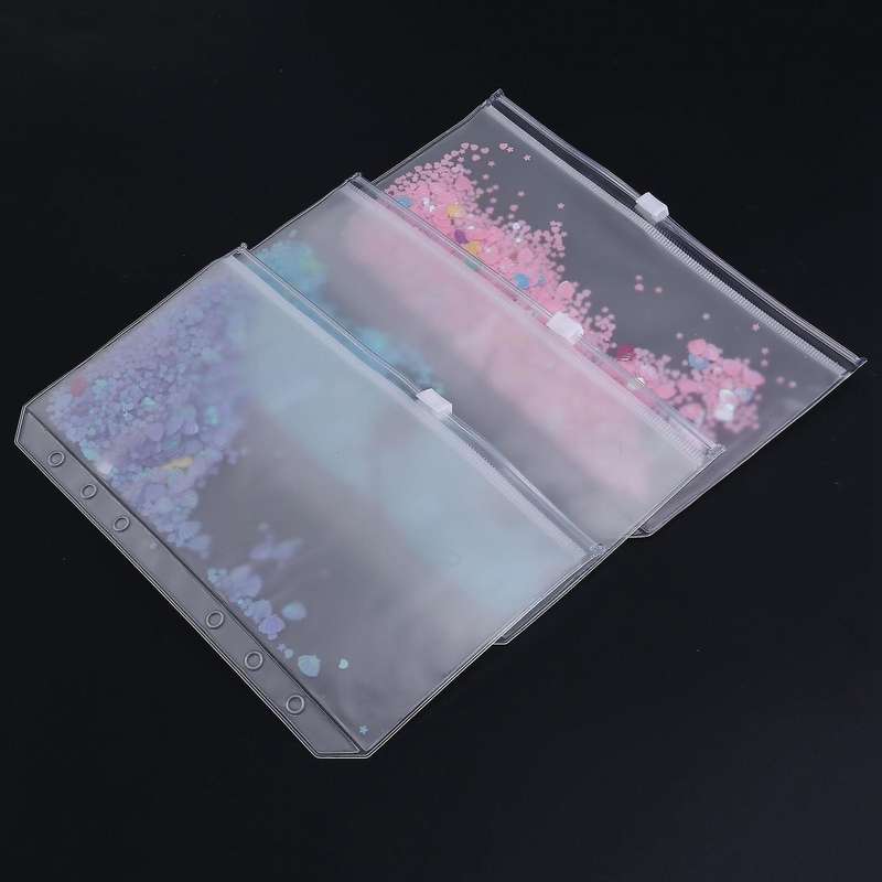 A6 Binder Cash Envelopes, Pvc Budget Envelopes with Zipper Envelopes