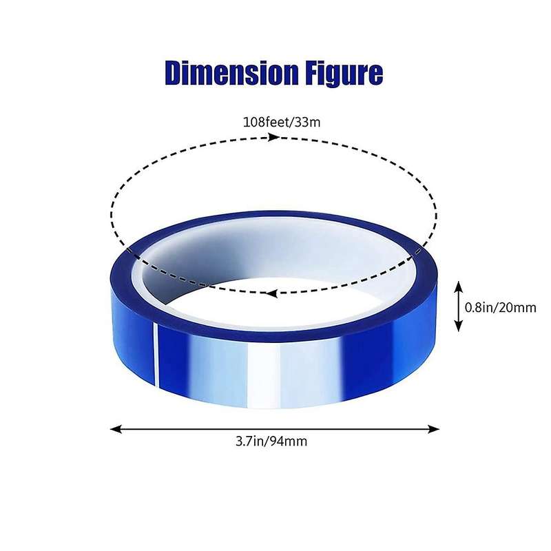 4 Rolls 20mm X33m Heat Transfer Tape for Heat Sublimation Press Vinyl