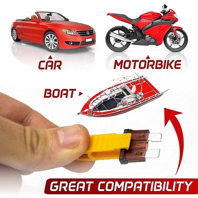 Car Fuses Assortment Kit 180 Pcs Clear White Mark Fuse Kit - Standard