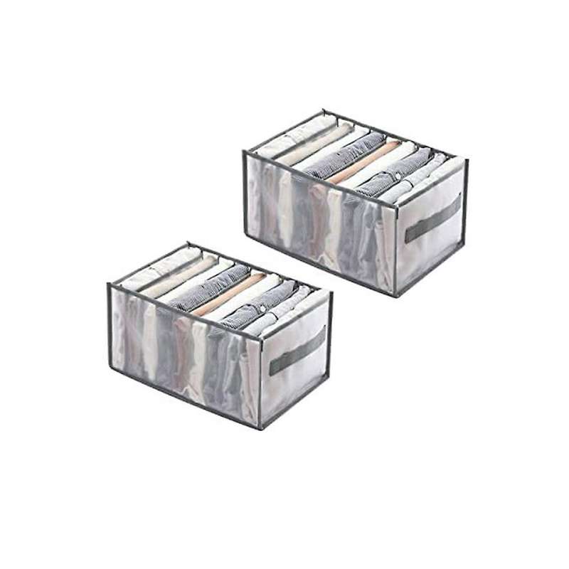 Foldable Closet Organizer Drawer for Jeans Underwear Socks 2pieces