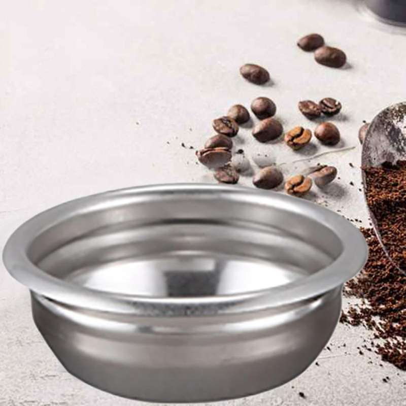 5x 58mm Filter Basket Stainless Steel Double Doses Filter Cup