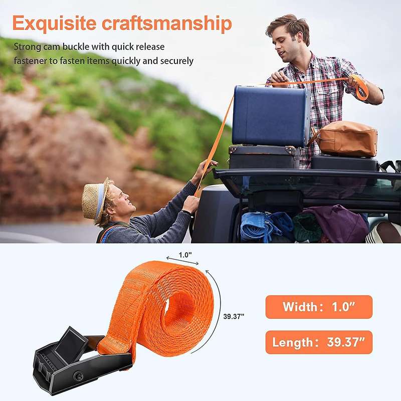Tie Down Straps with Ratchet Adjustable Lashing Straps