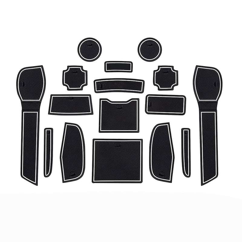 For Nissan Qashqai 2019-2021 Non-slip Mats, Rubber Mats (white)