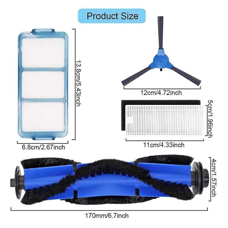 Accessories Kit for Eufy Robovac 11s 12 30c 15t 15c 35c Robotic