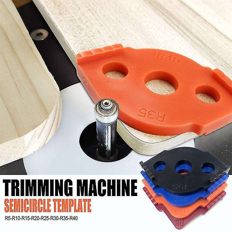 4pcs Woodworking Router Corner Radius Templates Red