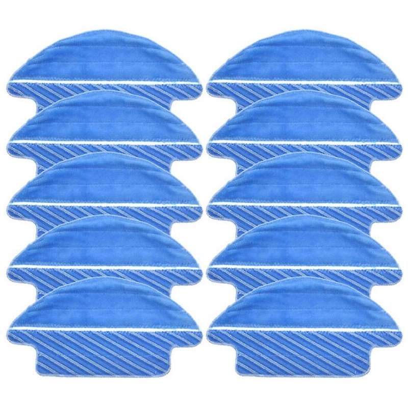10 Pack Microfiber Mop Pads for Conga 3090 Series Vacuum Cleaner