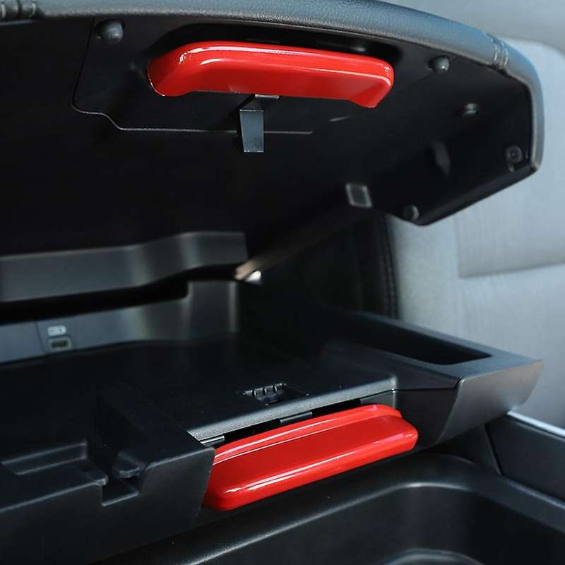 For Dodge Ram 1500 2018-2022 Car Armrest Box Switch Trim,red