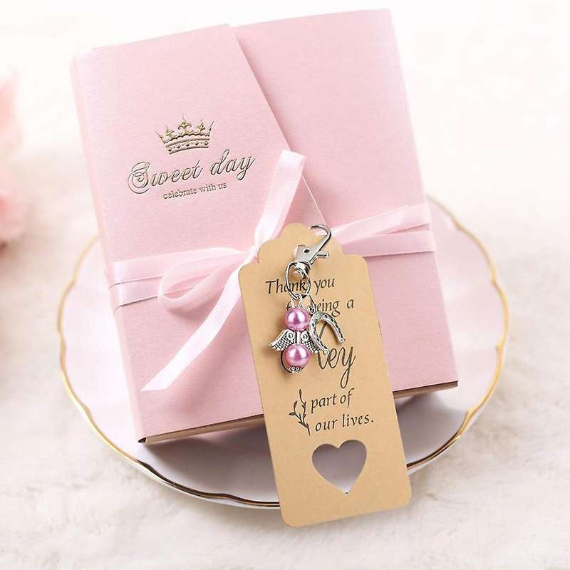 Mini Pearl Angle Guardian Angel Lucky Charm Keychains