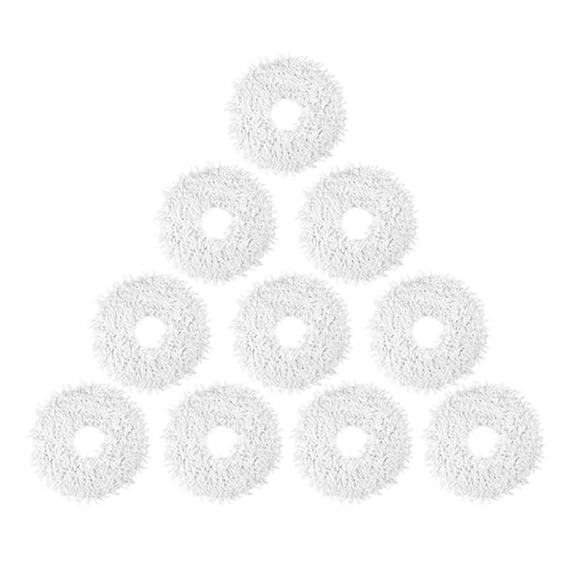 10pcs Microfiber Mop Cloth Pads for Ecovacs Deebot X1 Omni Turbo