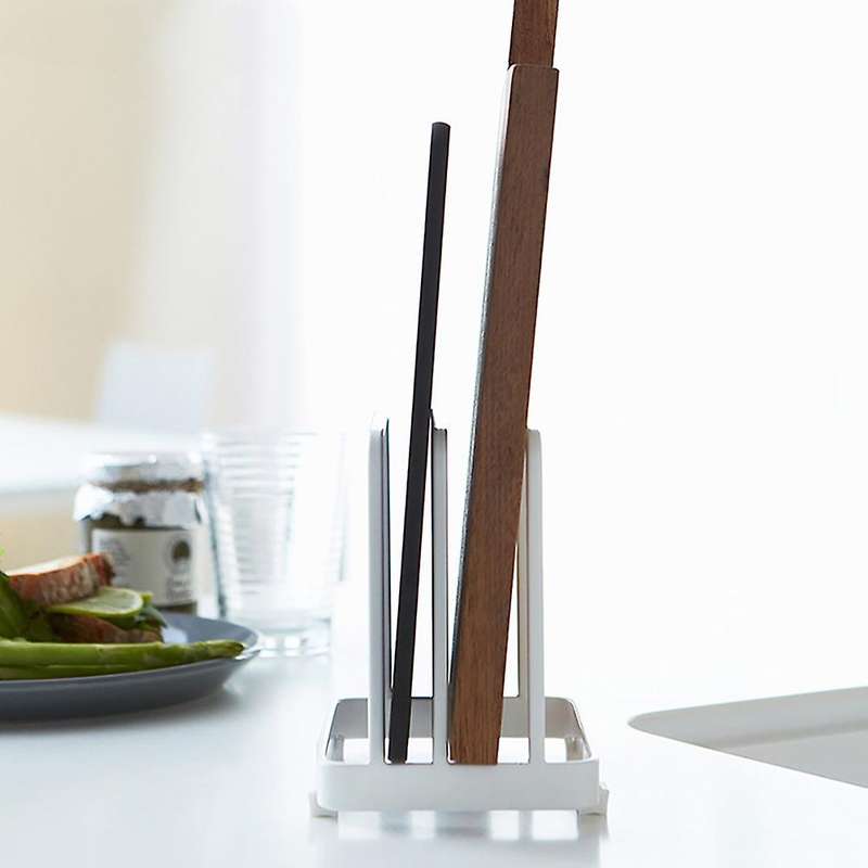 Metal Pot Lid Holder Cutting Board Rack Chopping Board Organizer B