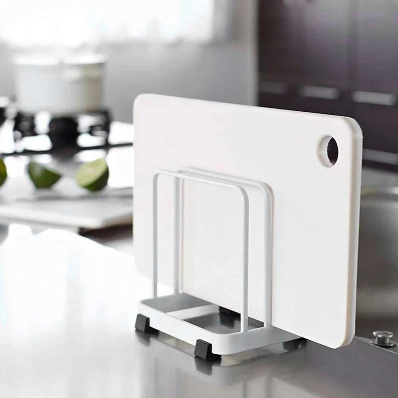Metal Pot Lid Holder Cutting Board Rack Chopping Board Organizer B
