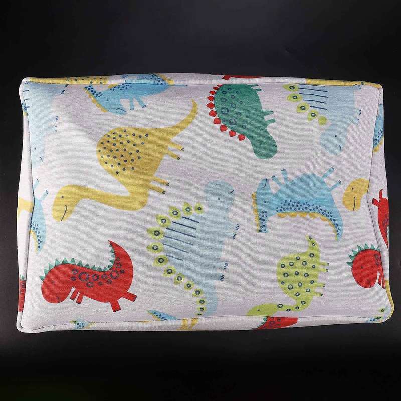 Dinosaur Canvas Storage Basket for Child Folding Basket White