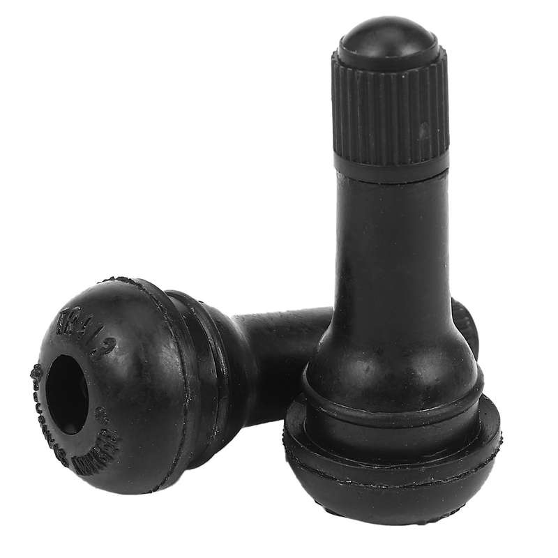 25x Short Rubber Car Tubeless Vacuum Snap-in Tire Valve Stems Alloy