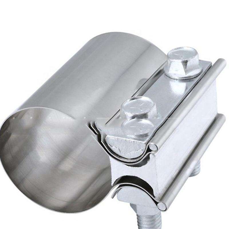 Car Modified 2.5 Inch 63mm Exhaust Pipe Clamp Tail Throat Hoop