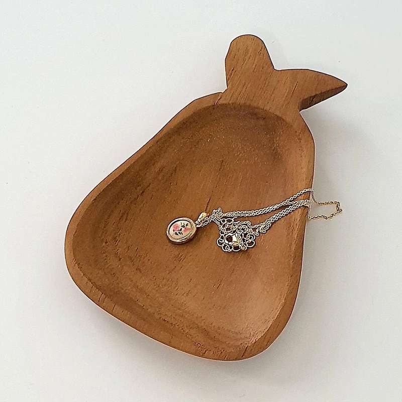 Wooden Seasoning Dish Soy Sauce Vinegar Seasoning Dish (pear)