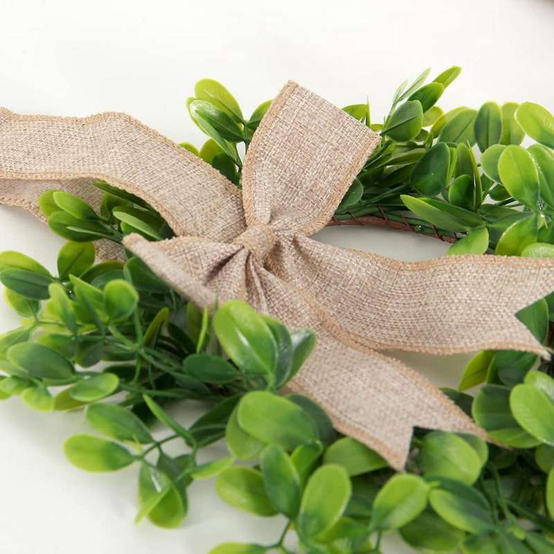 2pcs Faux Kitchen Cabinet Decorative Wreath for Front Door Decor A