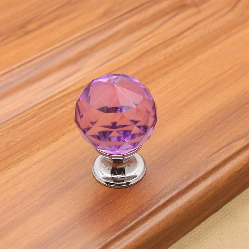 6 Pcs Crystal Handles Drawer Pull with Screws for Furiture Hardware
