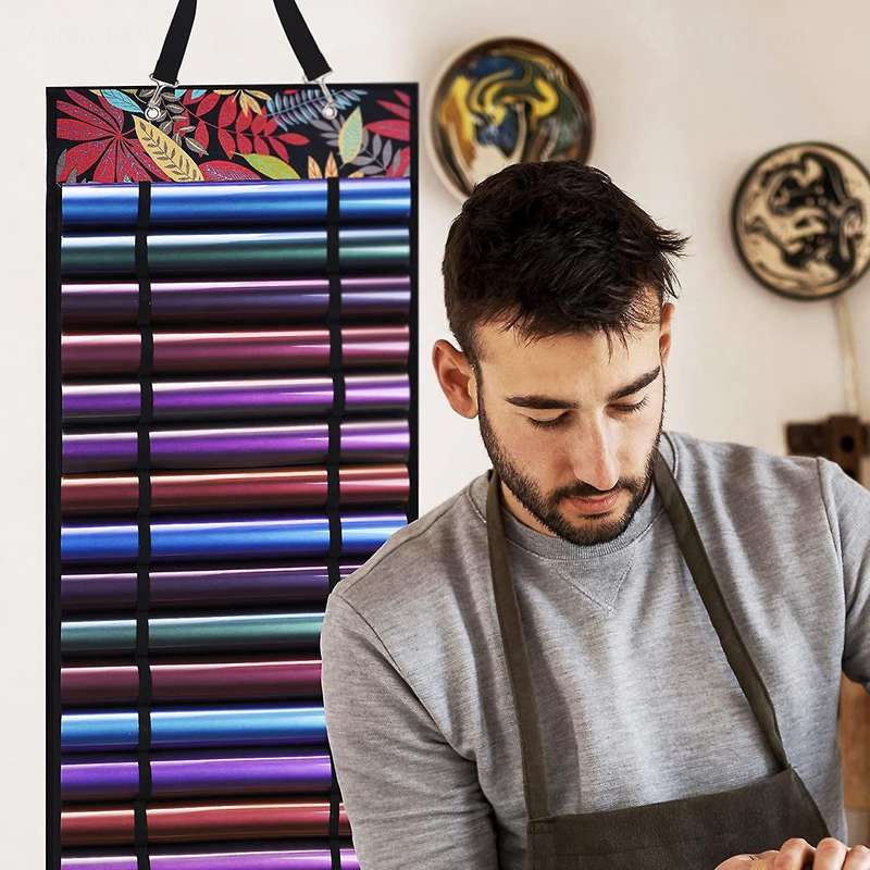 48-compartment Double-sided Wall Mount Storage for Artwork, Crafts