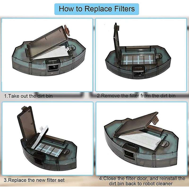 Main Brush Side Brushes Filters for Ecovacs Deebot N79 N79s Dn622