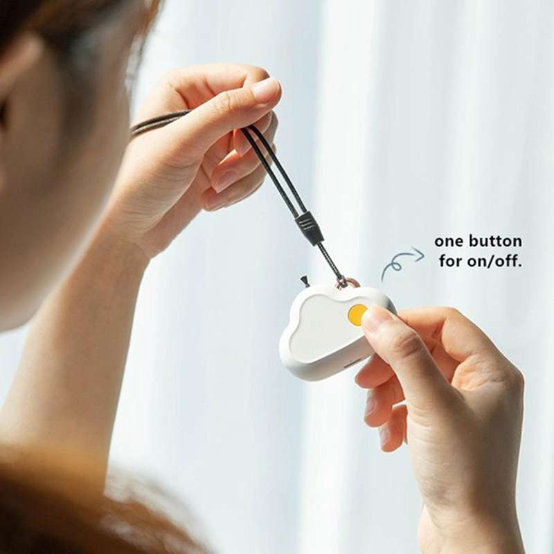 Wearable Air Purifier Car Freshener Negative Ion Air Purifier (white)
