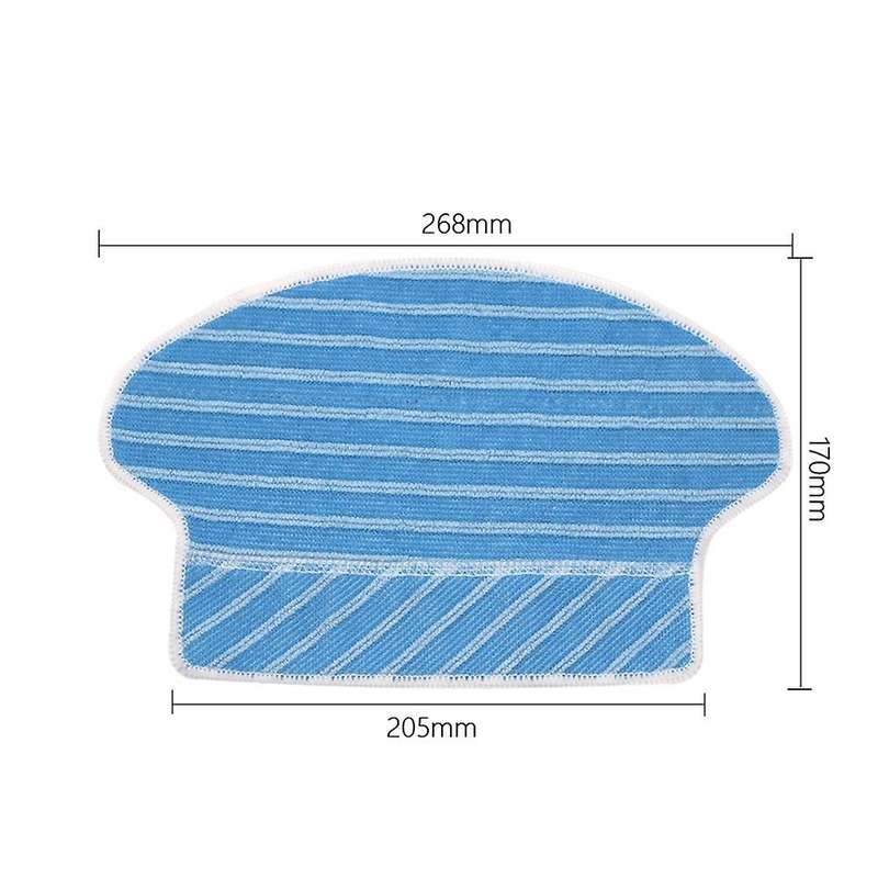 Vacuum Cleaner Accessories 10 Pcs Mop Cloth Pads for Proscenic 780t