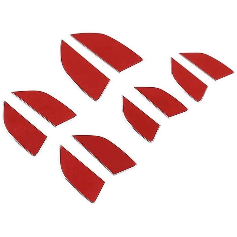 10pcs for Ford Ranger 2015-2022 Car Inner Door Panel Cover, Red