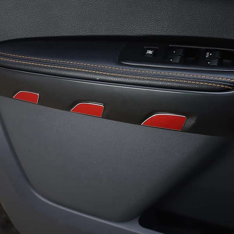 10pcs for Ford Ranger 2015-2022 Car Inner Door Panel Cover, Red