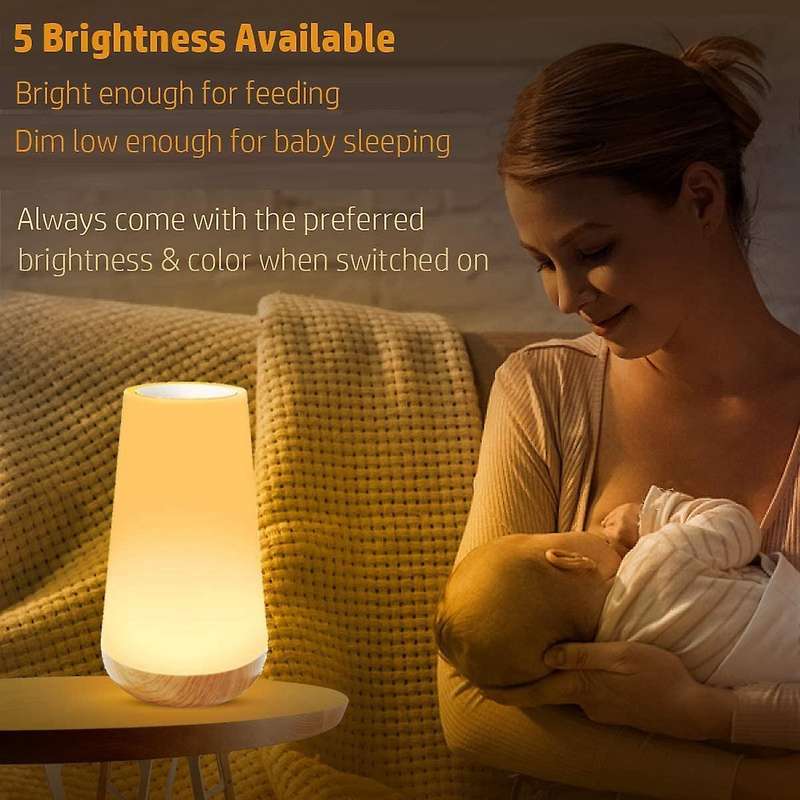 Night Light Contact Usb Led Rgb Lamps for Babyroom Bedroom Office